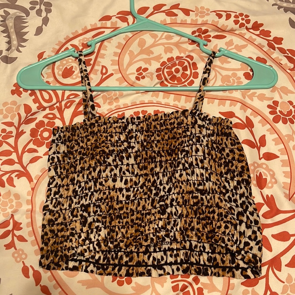 Audrey 3+1 Leopard Crop Top